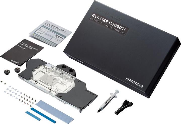 Image du produit Phanteks Glacier G2080Ti Founders Edition Full Water Block RGB - Noir