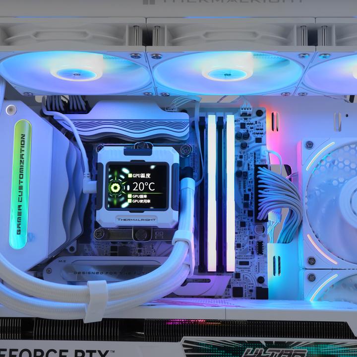Image du produit Thermalright Frozen Warframe 360 White ARGB - AIO, 360mm, LCD