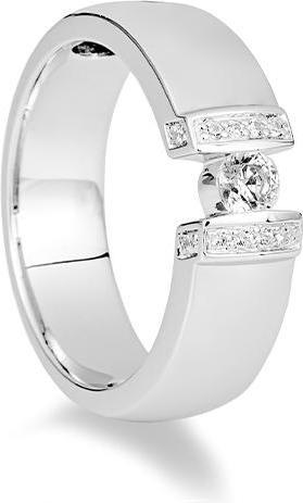 Actual product image Breuning RING - BRILL. 0,216 Ct. H/si (62, 750/18 K Gold)