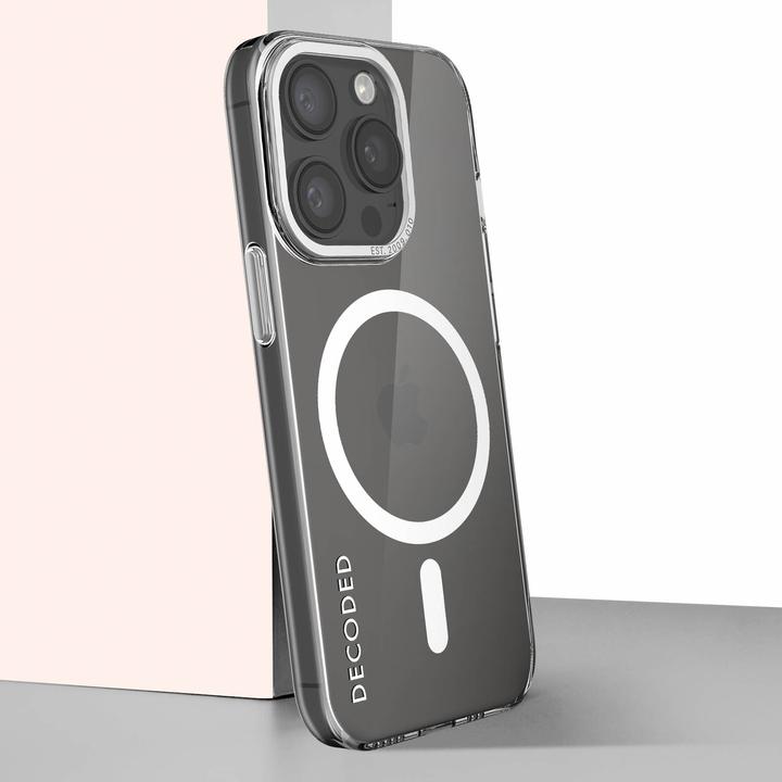 Actual product image Decoded Recycled Plastic Backcover iPhone 15 Pro Max Transparent (Apple iPhone 15 Pro Max)