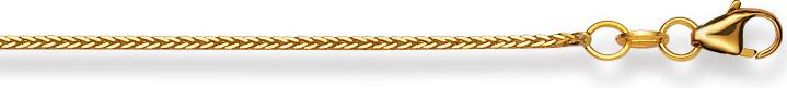 Immagine prodotto Natsumi Schmuck Collana in oro giallo 18K/750 a coda di volpe 0,7mm (Oro giallo 750/18 K Oro giallo, 40 cm)