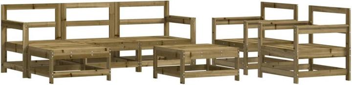 Image du produit VidaXL 7-tlg. Garten-Lounge-Set Kiefernholz Imprägniert,Material
