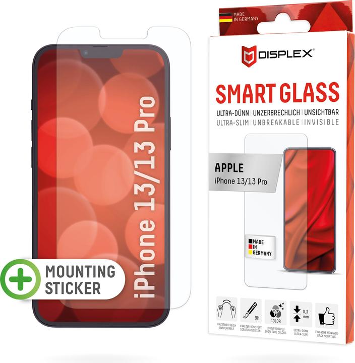 Productafbeelding Displex Smart Glass 2D (1 Stuk, Apple iPhone 13)