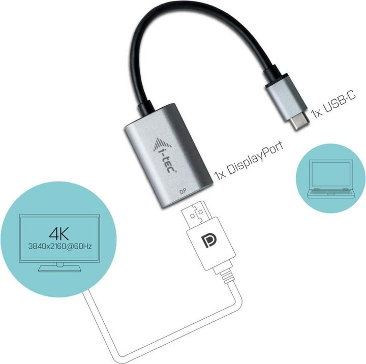 Produktbild i-tec USB-C zu (DP, 3 cm)