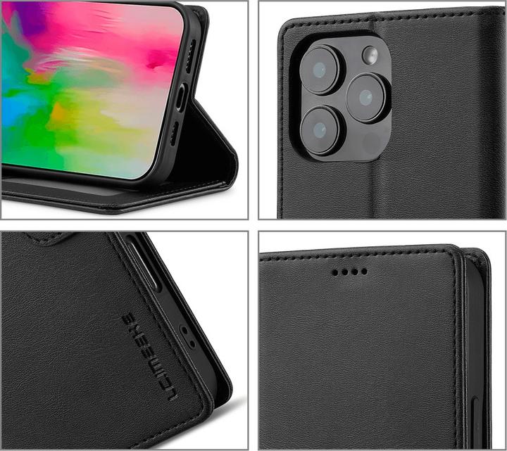 Actual product image LC.Imeeke iPhone 16 Pro Max - Leather Case Cover (Apple iPhone 16 Pro Max)