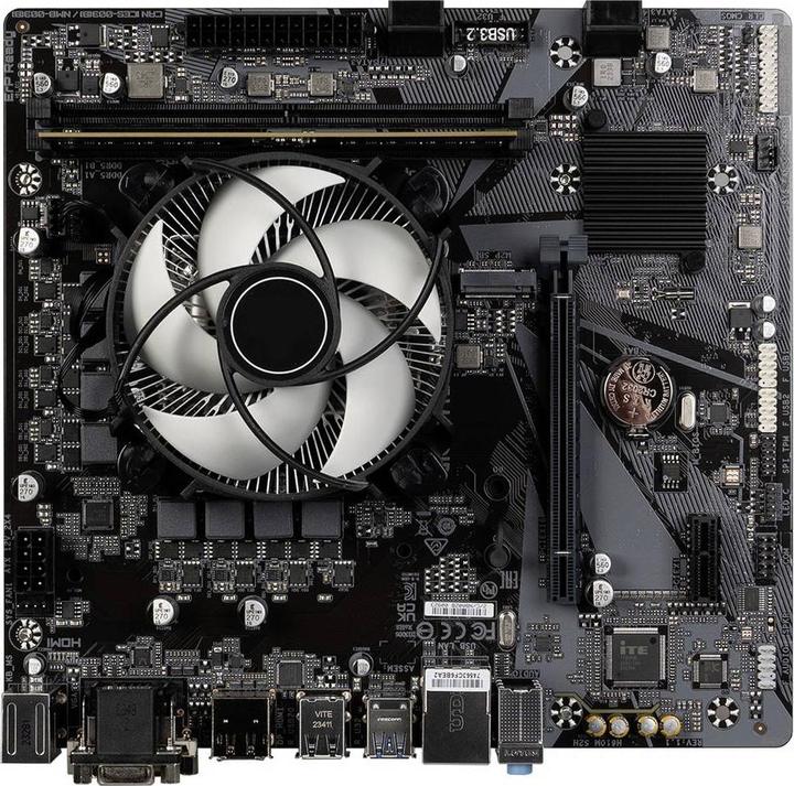 Actual product image Renkforce PC tuning kit Intel® Core™ i3 i3-14100 4.7 GHz 16 GB DDR5-RAM 1 TB M.2 (Intel H610, mATX)