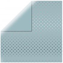 Actual product image Echo Park Scrapbooking paper Silver Foil Dots, delicate blue (180 g/m², 1 x)