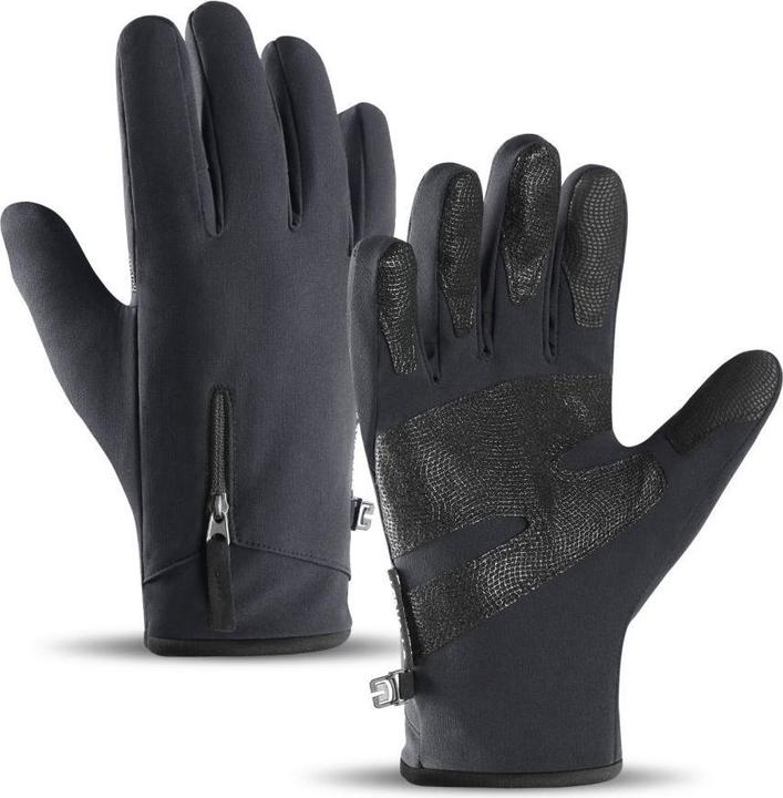 Actual product image Hurtel Anti-slip winter phone sports gloves (size S) - black (S)