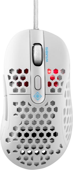 Actual product image Deltaco GAMING White LINE 65g weight, 400-6400 DPI, 1000 Hz, white (Cable)