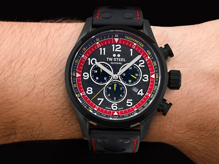 Produktbild TW 1000 Steel Swiss Volante SVS303 TCR Special Edition chronograaf horloge 48mm (Chronograph, 48 mm)