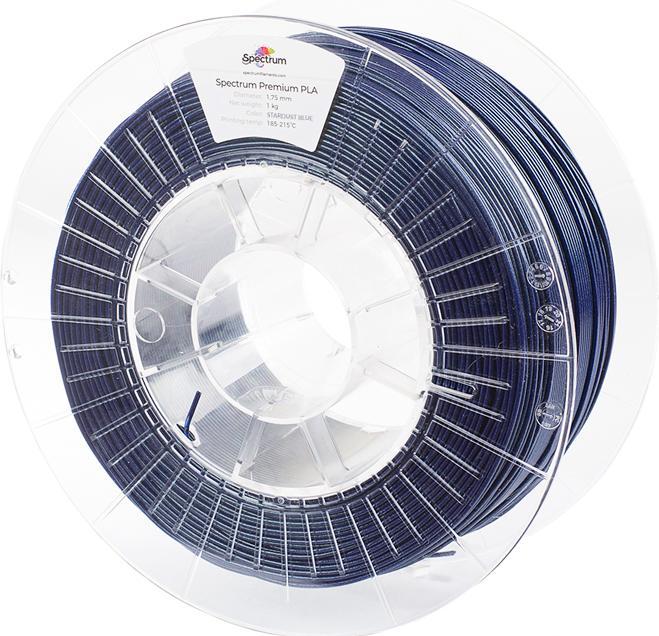 Actual product image PLA Glitter Filament 1.75mm 1kg Stardust Blue (PLA, 1.75 mm, 1000 g, Blue)