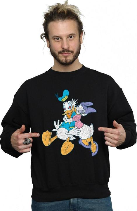 Immagine prodotto Disney Donald And Daisy Duck Kiss Felpa Uomo (L)