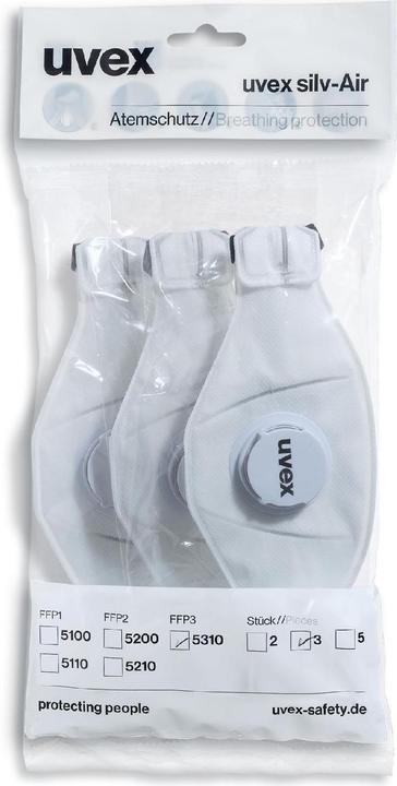 Produktbild Uvex Safety Faltmaske uvex silv-Air premium 5310 FFP3 (FFP3, 3 x)