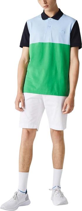 Actual product image Lacoste Mens Colour Block Pique Regular Polo Shirt (L)