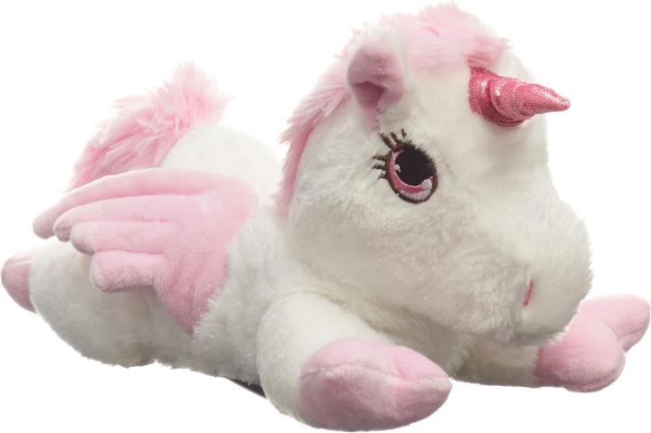 Actual product image Habibi Pegasus white with pink glitter horn