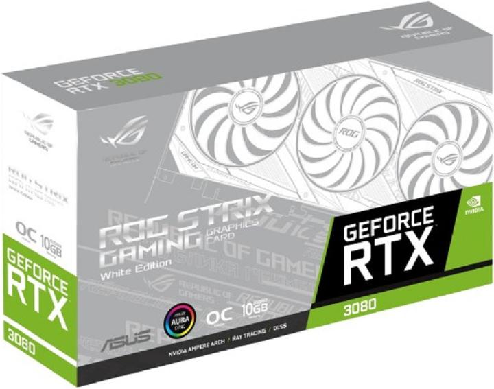 Image du produit ASUS GeForce ROG STRIX RTX 3080 O10G WHITE (10 Go)