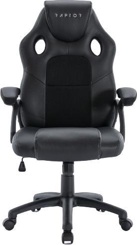 Raptor Gaming Sedia GS-40 PU + tessuto / nero