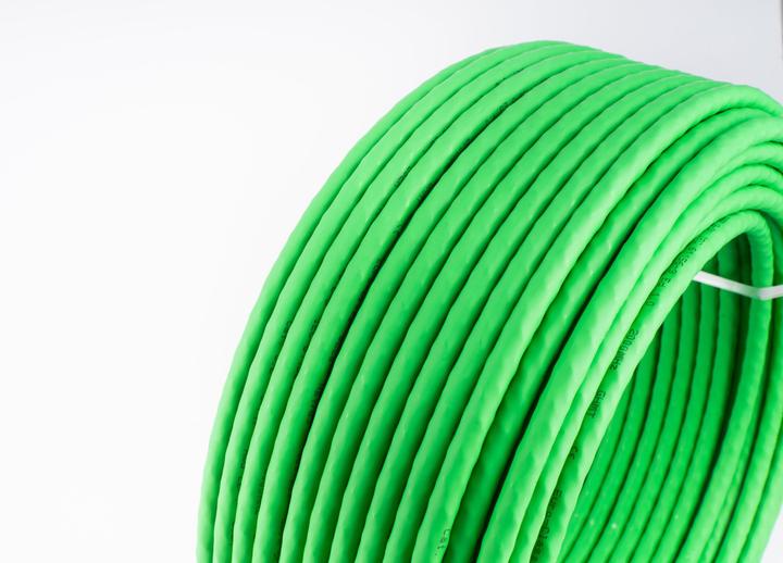 Productafbeelding Shiverpeaks ®-BASIC-S--installatiekabel, cat. 8.2, S/FTP, GHMT-certificering, groen, 50,0m (S/FTP, CAT8.2, 50 m)