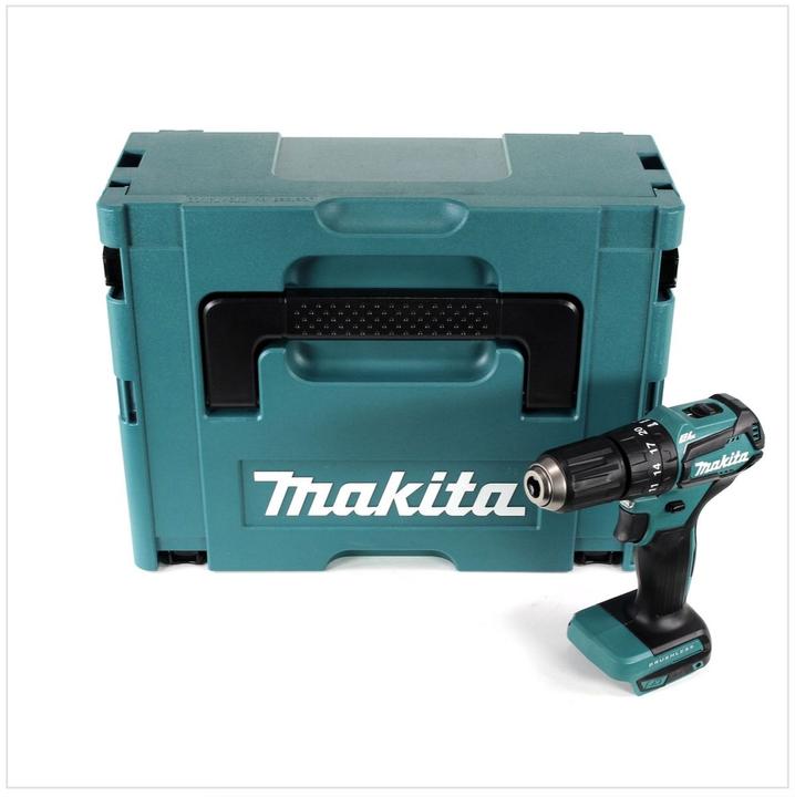 Actual product image Makita DHP 483 ZJ Battery Impact Drill 18V 40Nm Solo in Makpac (Rechargeable battery operated)