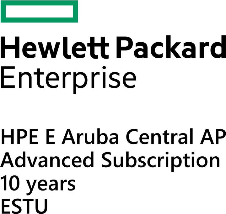 Produktbild HPE E Aruba Central AP, Advanced Subscription, 10 years, E-STU (1 Geräte)