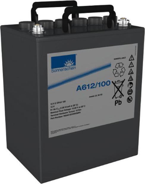 Actual product image Exide Sonnenschein A612/100 lead battery with M8 screw connection 12V, 100000mAh (12 V, 100 Ah)
