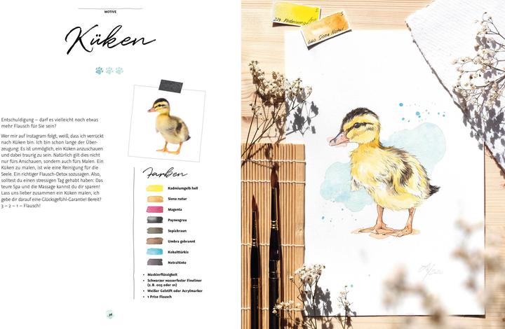 Produktbild Die Kunst der Aquarellmalerei – Tiere: alle Watercolor-Grundlagen, Techniken und Motive Step by (Deutsch, Laura Stahlmann, 2021)