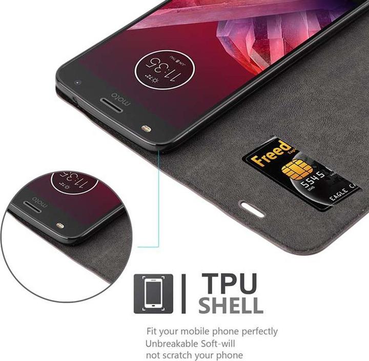 Immagine prodotto Cadorabo Copertina magnetica invisibile del libro (Motorola Moto Z2 Play, Motorola Moto Z2 Force)
