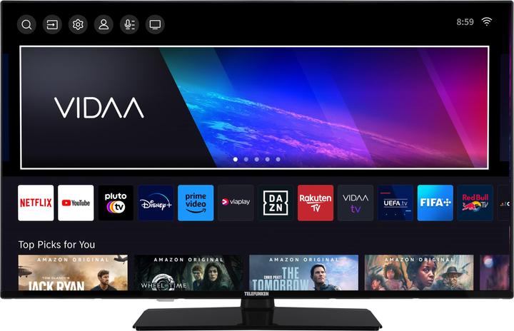 Actual product image Telefunken Fernseher 43 Zoll Smart TV VIDAA (4K UHD, HDR Dolby Vision, HD+ 6 Monate, Triple-Tuner) (43", LED, 4K, 2025)