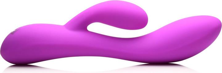 Actual product image Frisky Wiederaufladbarer Flexibler Rabbit-Vibrator Aus Silikon Lila