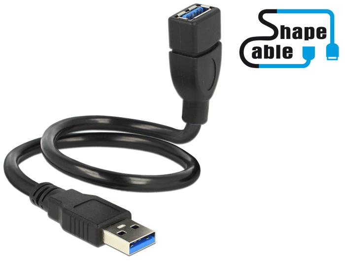 Image du produit Delock USB 3.0 ShapeCable (0.35 m, USB 3.0)