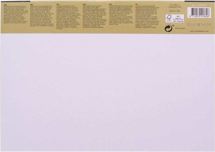 Immagine prodotto Rembrandt Tampone colorato in formato A4, 50 fogli, grigio (A4, Nessuna)