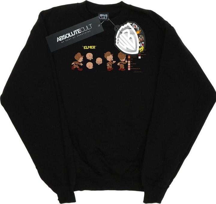 Actual product image Looney Tunes Mens Elmer Fudd Colour Code Sweatshirt (L)