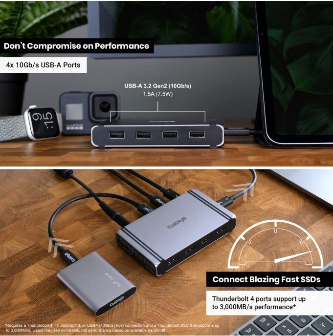Immagine prodotto CalDigit Thunderbolt 4 Element (Thunderbolt, 8 Porti)