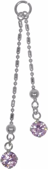 Produktbild Bijouteria Bauchpiercing-Anhänger (Kristall, Silber 925)