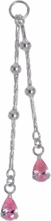 Actual product image Bijouteria Belly piercing pendant (Crystal, Silver 925)