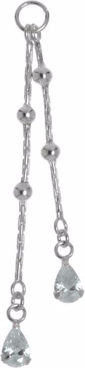 Actual product image Bijouteria Belly piercing pendant (Crystal, Silver 925)