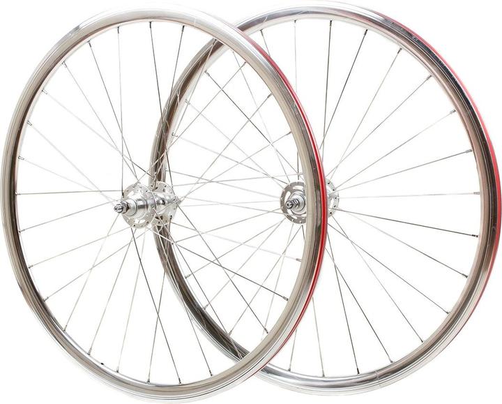 Actual product image Novatec Singlespeed/Fixed wheelset - polished silver (28")