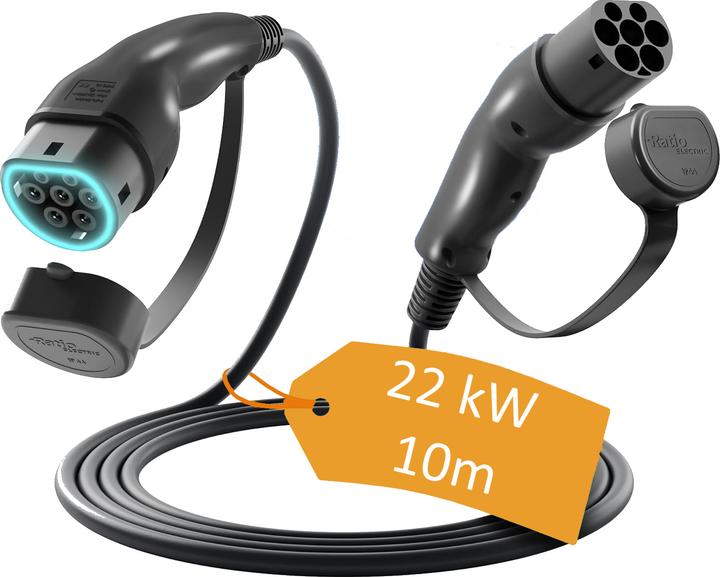 Immagine prodotto Ratio Electric E-Line 22 kW 10 metri (Tipo 2, 22 kW, 32 A, 10 m)
