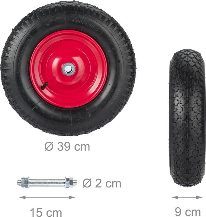 Image du produit Relaxdays Roue-de-brouette