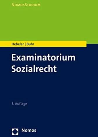 Produktbild Examinatorium Sozialrecht (Deutsch, Timo Hebeler, Laura Buhr, 2022)