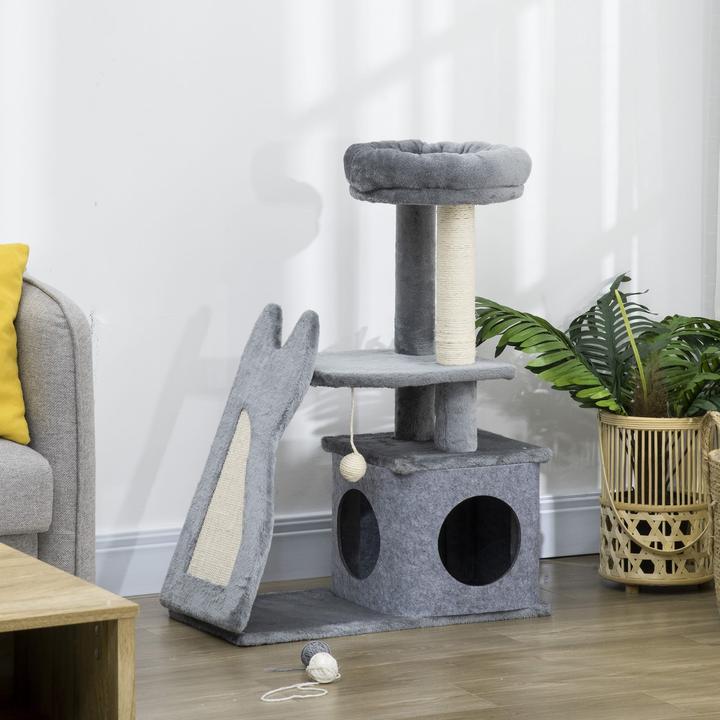 Image du produit Jamb Arbre à chat (83 cm, Crème, Gris)