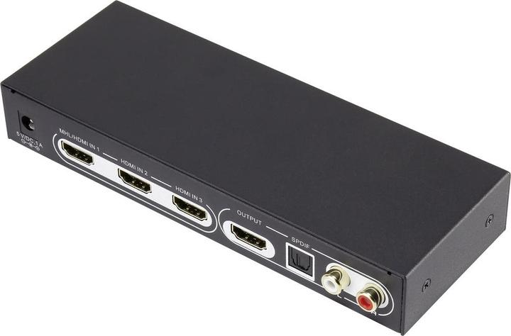 Immagine prodotto SpeaKa Professional Switch HDMI Ultra HD a 3 porte con estrattore audio