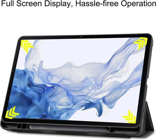 Produktbild MU Classic Dreifach faltbare Leder Hülle (Galaxy Tab S8)