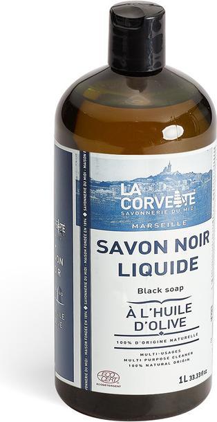 Immagine prodotto La Corvette Schwarze Seife (Sapone liquido, 1000 ml)