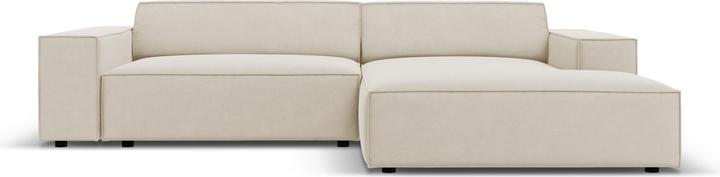 Image du produit Micadoni Canapé D'Angle Droit Modulaire Velours, "Jodie", 3 Places, 224x166x70Fabriqué en Europe (Canapé d'angle)