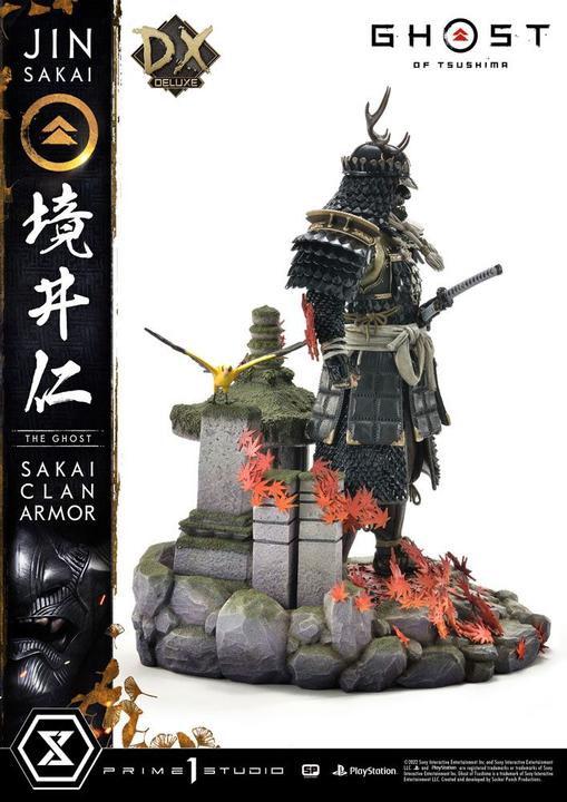 Actual product image Prime 1 Studio Ghost of Tsushima statuette 1/4 Sakai Clan Armor Deluxe Bonus Version 60 cm