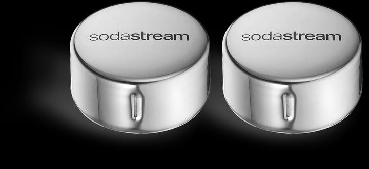 SodaStream Ersatzdeckel Edelstahl, 1 L Glaskaraffe DUO