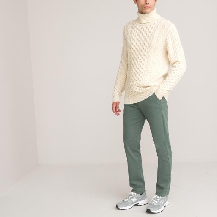 Produktbild La Redoute Collections Rollkragenpullover mit Zopfmuster (XXL)