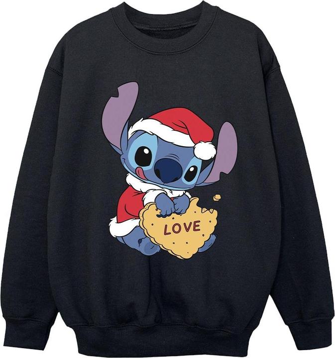 Disney Lilo And Stitch Christmas Love Biscuit Sweatshirt Mädchen