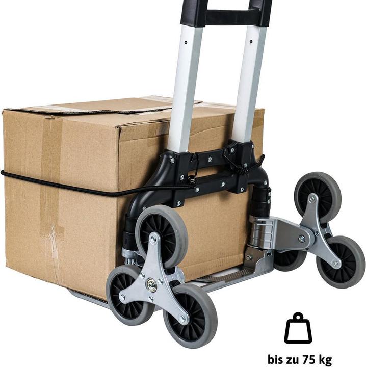 Actual product image Dönges Stairclimber sack truck up to 75 kg black/grey (75 kg)